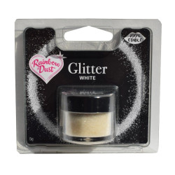 Vit, ätbart glitter (White)